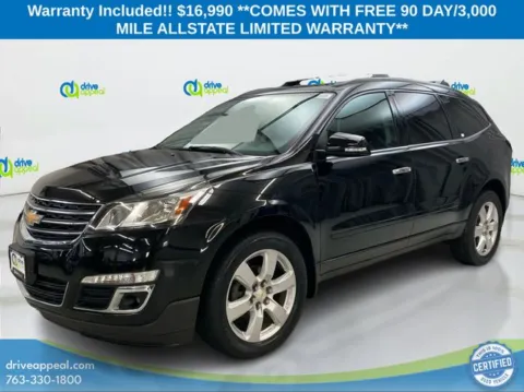 Black 2017 Chevrolet Traverse LT for sale in Bloomington, MN