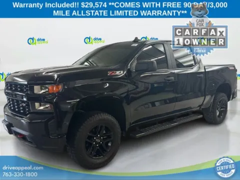 Black 2020 Chevrolet Silverado 1500 Custom Trail Boss for sale in Bloomington, MN