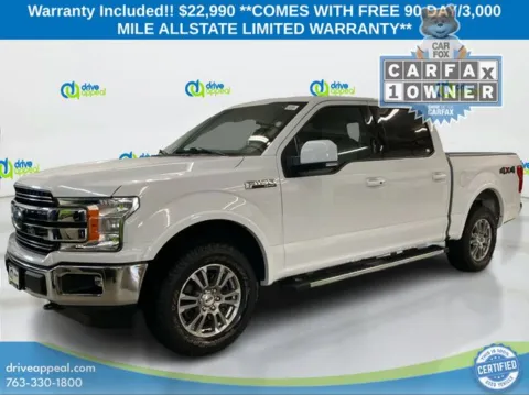 White 2020 Ford F-150 Lariat for sale in Bloomington, MN