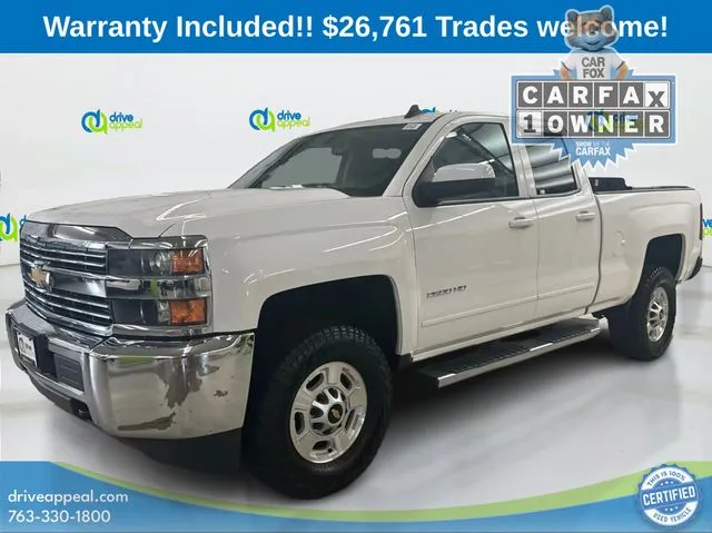 White 2015 Chevrolet Silverado 2500HD LT for sale in Bloomington, MN