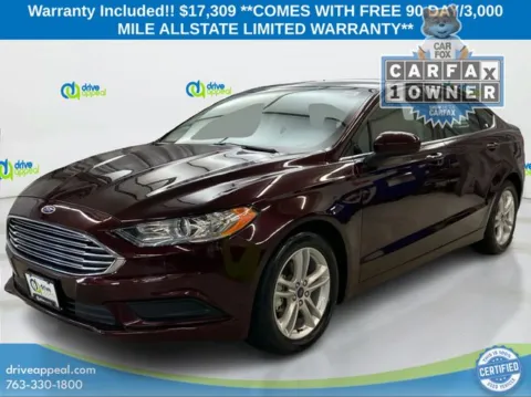 Red 2018 Ford Fusion SE for sale in Bloomington, MN
