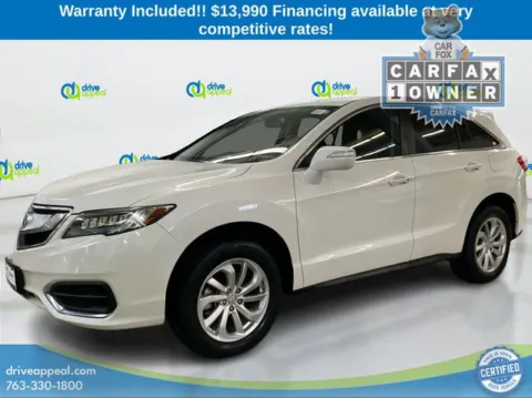 White 2017 Acura RDX Technology Package for sale in Bloomington, MN