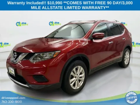 Red 2015 Nissan Rogue SV for sale in Bloomington, MN