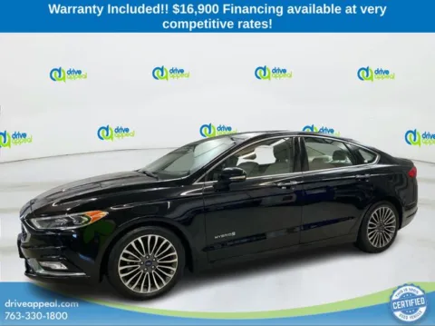 Black 2018 Ford Fusion Hybrid Platinum for sale in Bloomington, MN