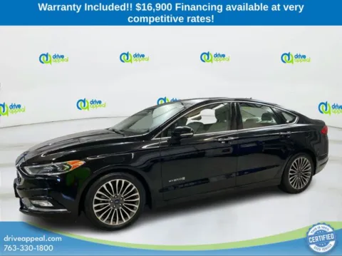 Black 2018 Ford Fusion Hybrid Platinum for sale in Bloomington, MN