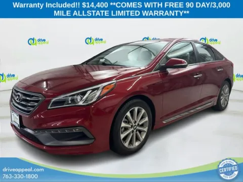 Red 2016 Hyundai Sonata Limited for sale in Bloomington, MN