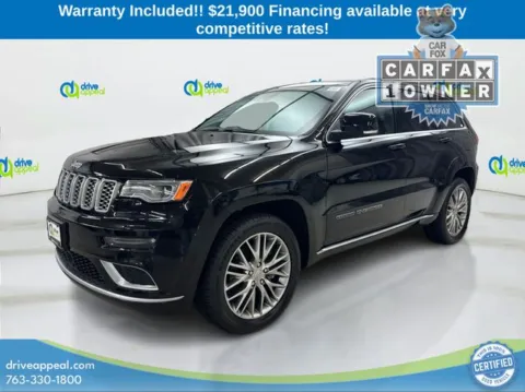 Black 2017 Jeep Grand Cherokee Summit for sale in New Hope, MN