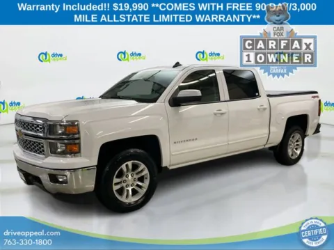White 2015 Chevrolet Silverado 1500 LT for sale in New Hope, MN