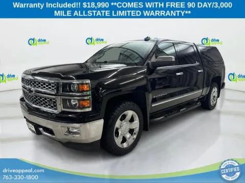 Black 2015 Chevrolet Silverado 1500 LTZ for sale in New Hope, MN