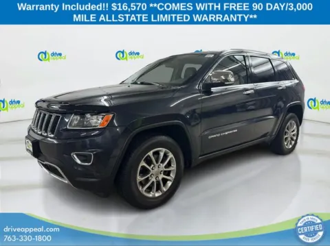 Blue 2015 Jeep Grand Cherokee Limited for sale in New Hope, MN