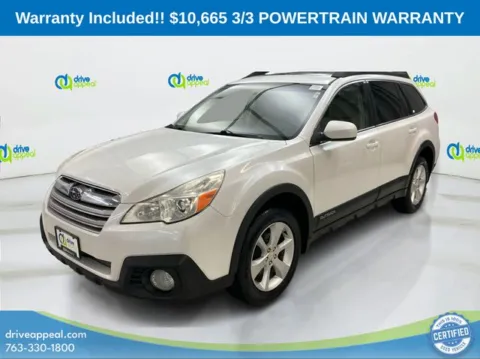 White 2013 Subaru Outback 2.5i Premium for sale in New Hope, MN