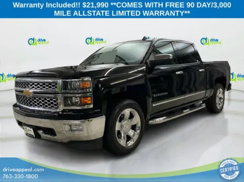 Black 2014 Chevrolet Silverado 1500 LTZ for sale in New Hope, MN