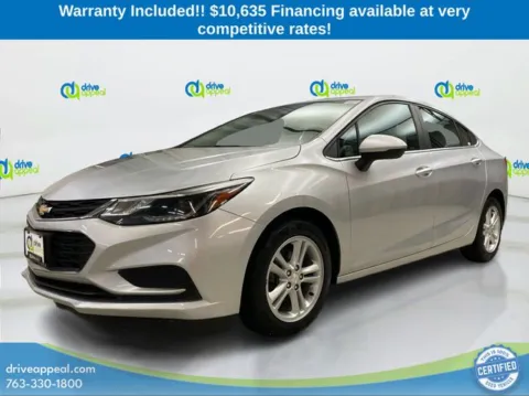 Silver 2016 Chevrolet Cruze LT for sale in New Hope, MN