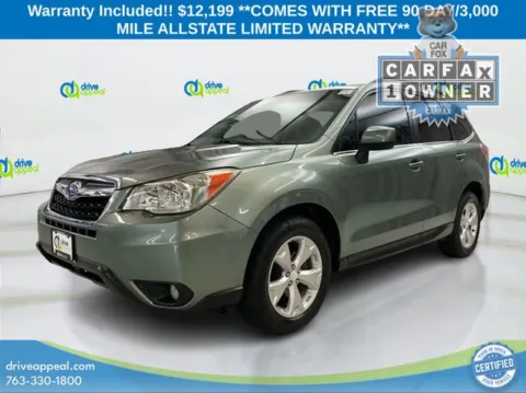 Green 2015 Subaru Forester 2.5i Limited for sale in New Hope, MN