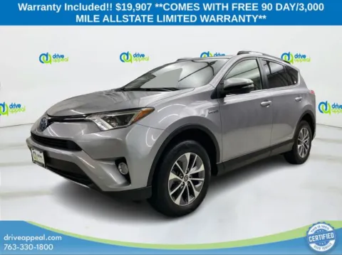 Silver 2018 Toyota RAV4 Hybrid XLE for sale in New Hope, MN
