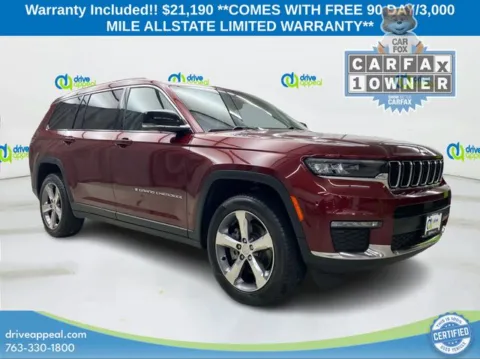 Red 2021 Jeep Grand Cherokee L Limited for sale in New Hope, MN