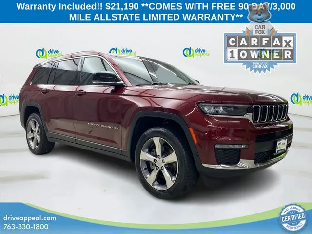 Red 2021 Jeep Grand Cherokee L Limited for sale in New Hope, MN