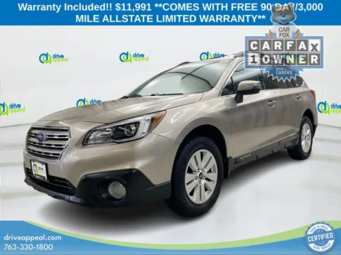 Gray 2015 Subaru Outback 2.5i Premium for sale in New Hope, MN