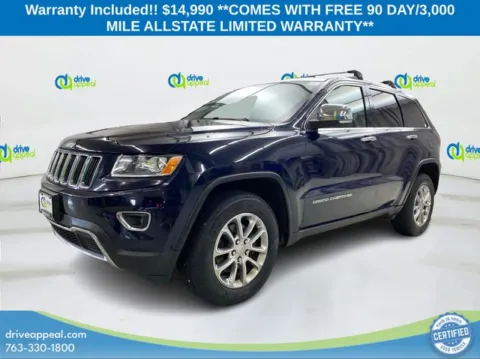 Blue 2015 Jeep Grand Cherokee Limited for sale in New Hope, MN