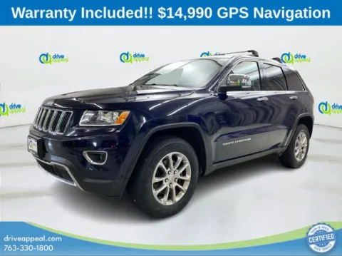 Blue 2015 Jeep Grand Cherokee Limited for sale in New Hope, MN