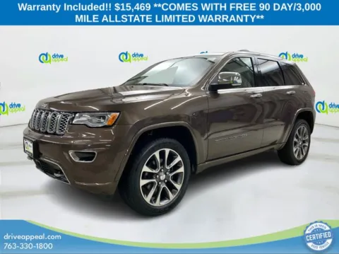 Brown 2017 Jeep Grand Cherokee Overland for sale in New Hope, MN