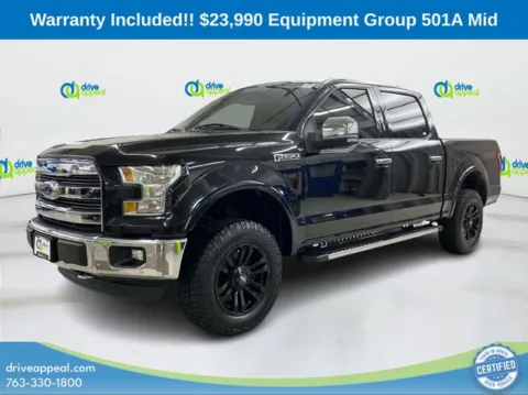 Black 2015 Ford F-150 Lariat for sale in New Hope, MN