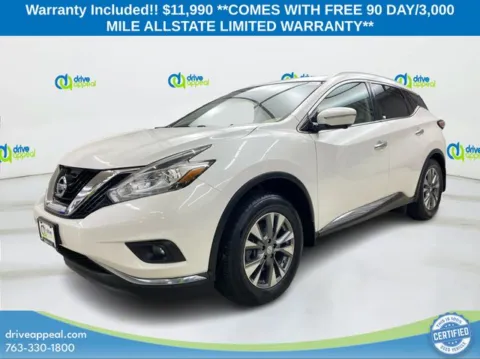 White 2015 Nissan Murano SL for sale in New Hope, MN