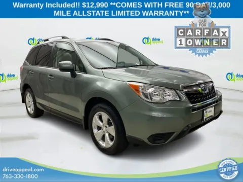 Green 2015 Subaru Forester 2.5i Premium for sale in New Hope, MN