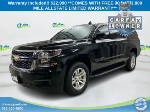 Black 2017 Chevrolet Suburban LT for sale in New Hope, MN