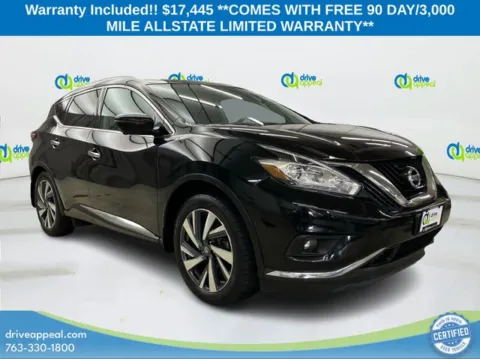 Black 2017 Nissan Murano Platinum for sale in New Hope, MN