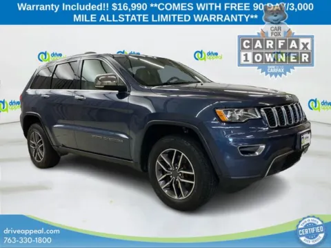 Blue 2019 Jeep Grand Cherokee Limited for sale in New Hope, MN