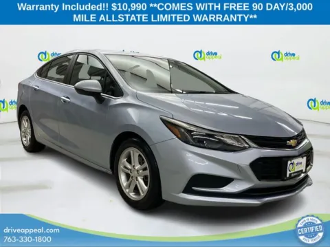 Blue 2017 Chevrolet Cruze LT for sale in New Hope, MN