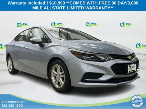 Blue 2017 Chevrolet Cruze LT for sale in New Hope, MN