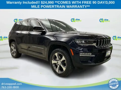 Blue 2022 Jeep Grand Cherokee 4xe for sale in New Hope, MN
