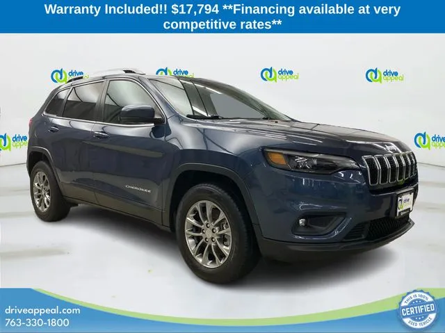 Blue 2019 Jeep Cherokee Latitude Plus for sale in New Hope, MN