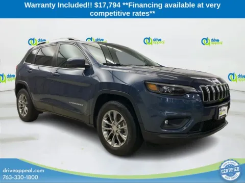 Blue 2019 Jeep Cherokee Latitude Plus for sale in New Hope, MN