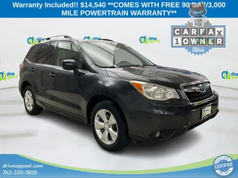 Gray 2014 Subaru Forester 2.5i Limited for sale in New Hope, MN