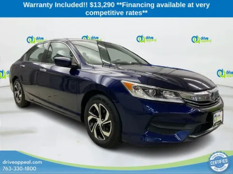 Black 2017 Honda Accord LX for sale in New Hope, MN