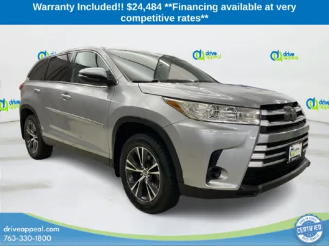 Silver 2019 Toyota Highlander LE for sale in New Hope, MN