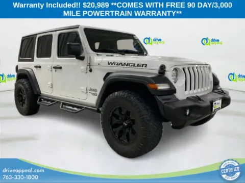 White 2019 Jeep Wrangler Unlimited Sport S for sale in New Hope, MN