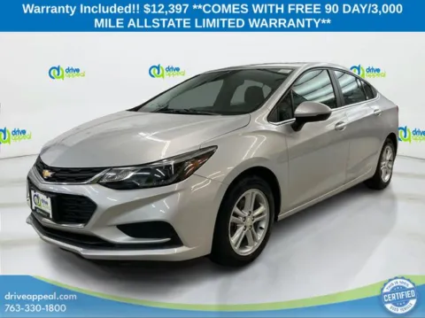 Silver 2016 Chevrolet Cruze LT for sale in New Hope, MN