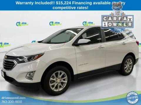 White 2021 Chevrolet Equinox LT for sale in New Hope, MN
