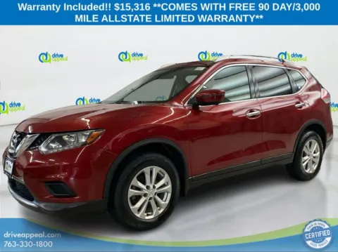 Red 2016 Nissan Rogue SV for sale in New Hope, MN