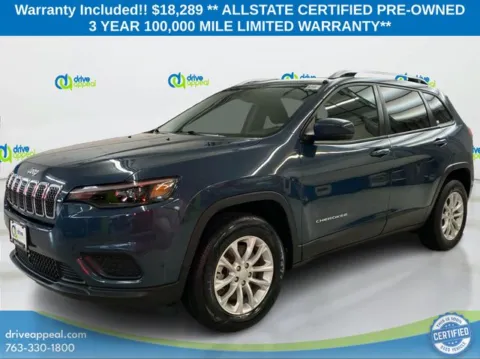 Blue 2021 Jeep Cherokee Latitude for sale in New Hope, MN