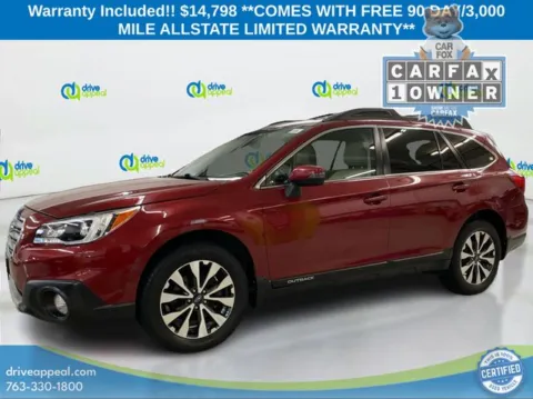 Red 2016 Subaru Outback 2.5i for sale in New Hope, MN
