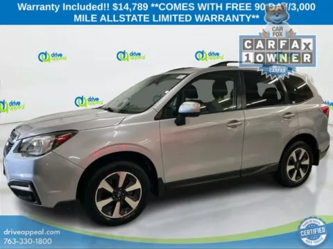 Silver 2018 Subaru Forester 2.5i Premium for sale in New Hope, MN