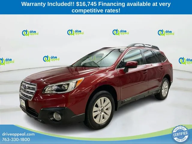 Red 2017 Subaru Outback 2.5i Premium for sale in New Hope, MN