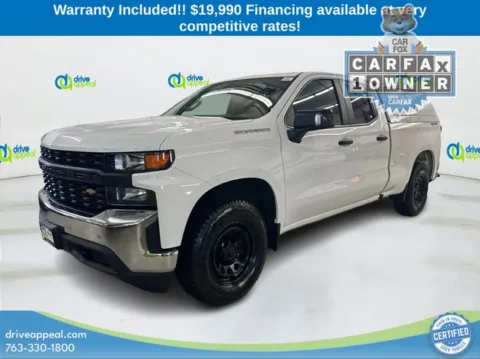 White 2019 Chevrolet Silverado 1500 WT for sale in New Hope, MN