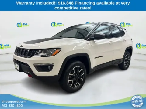 White 2021 Jeep Compass Trailhawk for sale in New Hope, MN