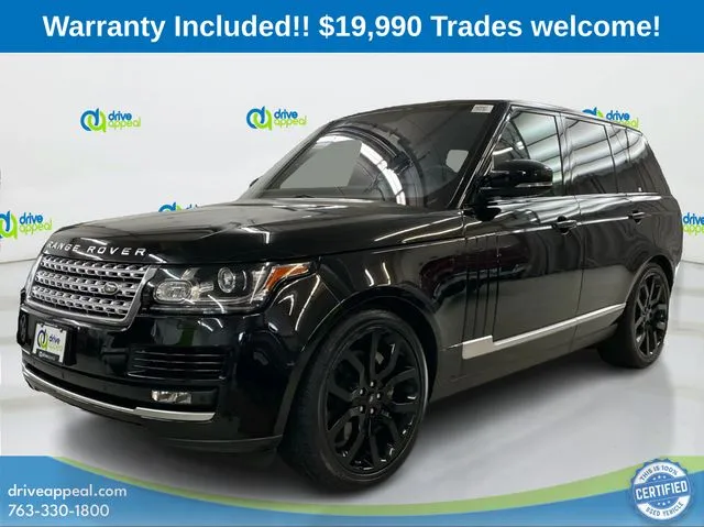 Black 2016 Land Rover Range Rover 3.0L V6 Supercharged HSE for sale in Eden Prairie, MN